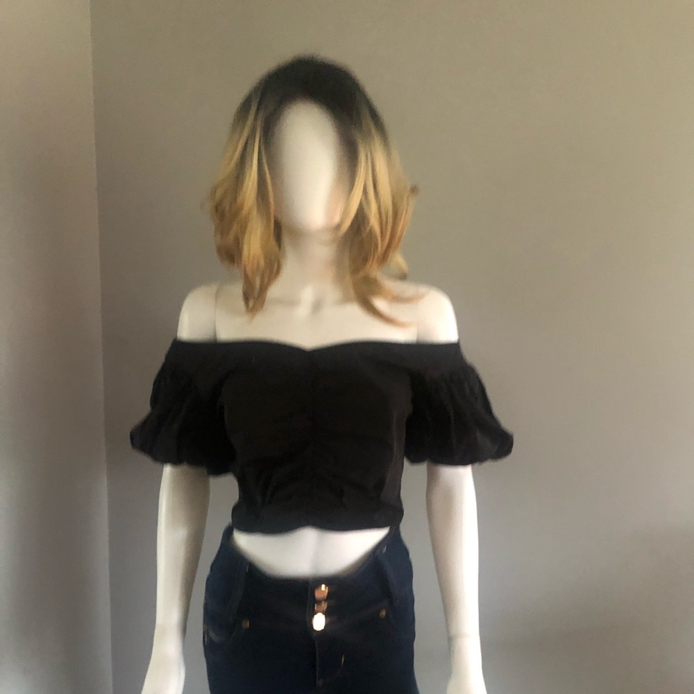 Fancy off shoulder top.